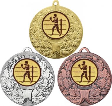 Комплект медалей №571-192 (Бокс, диаметр 50 мм (Три медали плюс три жетона для вклейки) Место для вставок: обратная сторона диаметр 45 мм)