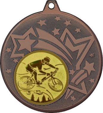 Медаль №576-1274 (Велоспорт, диаметр 45 мм (Медаль цвет бронза плюс жетон для вклейки) Место для вставок: обратная сторона диаметр 40 мм)