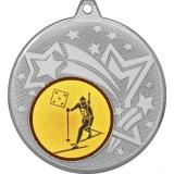 Медаль №579-1274 (Биатлон, диаметр 45 мм (Медаль цвет серебро плюс жетон для вклейки) Место для вставок: обратная сторона диаметр 40 мм)