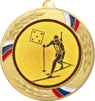 Медаль MN207 (Биатлон, диаметр 80 мм (Медаль плюс жетон VN579))