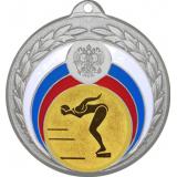 Медаль №58-196 (Плавание, диаметр 50 мм (Медаль цвет серебро плюс жетон для вклейки) Место для вставок: обратная сторона диаметр 45 мм)