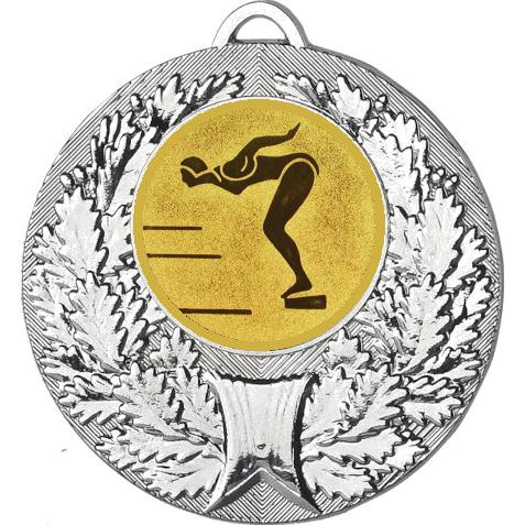 Медаль №58-192 (Прыжки в воду, диаметр 50 мм (Медаль цвет серебро плюс жетон для вклейки) Место для вставок: обратная сторона диаметр 45 мм)