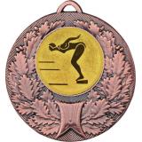 Медаль №58-192 (Плавание, диаметр 50 мм (Медаль цвет бронза плюс жетон для вклейки) Место для вставок: обратная сторона диаметр 45 мм)