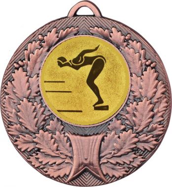 Медаль №58-192 (Прыжки в воду, диаметр 50 мм (Медаль цвет бронза плюс жетон для вклейки) Место для вставок: обратная сторона диаметр 45 мм)