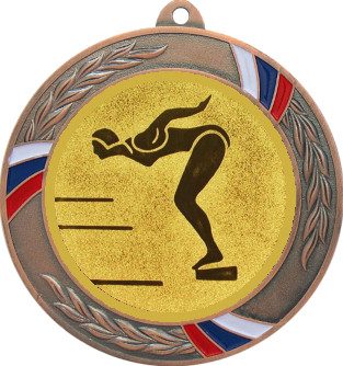 Медаль №58-1285 (Прыжки в воду, диаметр 70 мм (Медаль цвет бронза плюс жетон для вклейки) Место для вставок: обратная сторона диаметр 60 мм)