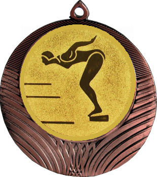 Медаль №58-8 (Прыжки в воду, диаметр 70 мм (Медаль цвет бронза плюс жетон для вклейки) Место для вставок: обратная сторона диаметр 64 мм)