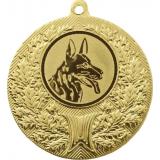 Медаль №580-192 (Собаководство, диаметр 50 мм (Медаль цвет золото плюс жетон для вклейки) Место для вставок: обратная сторона диаметр 45 мм)