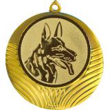 Медаль №580-1302 (Собаководство, диаметр 56 мм (Медаль цвет золото плюс жетон для вклейки) Место для вставок: обратная сторона диаметр 50 мм)