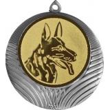 Медаль №580-1302 (Собаководство, диаметр 56 мм (Медаль цвет серебро плюс жетон для вклейки) Место для вставок: обратная сторона диаметр 50 мм)