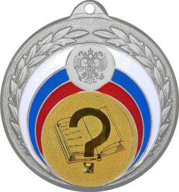 Медаль №582-196 (Образование, диаметр 50 мм (Медаль цвет серебро плюс жетон для вклейки) Место для вставок: обратная сторона диаметр 45 мм)