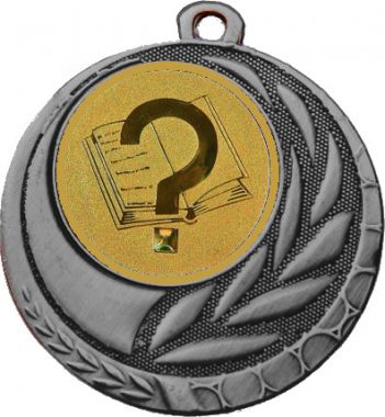 Медаль №582-1274 (Образование, диаметр 45 мм (Медаль цвет серебро плюс жетон для вклейки) Место для вставок: обратная сторона диаметр 40 мм)