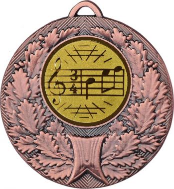 Медаль MN68 (Музыка, диаметр 50 мм (Медаль плюс жетон VN586))