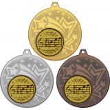Комплект из трёх медалей MN27 (Музыка, диаметр 45 мм (Три медали плюс три жетона VN586))