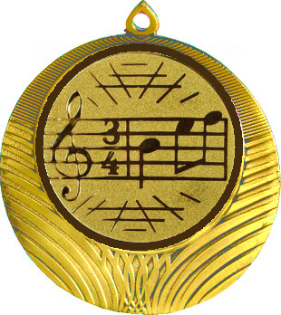 Медаль MN969 (Музыка, диаметр 70 мм (Медаль плюс жетон VN586))