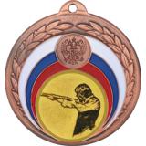 Медаль №587-196 (Стрельба, диаметр 50 мм (Медаль цвет бронза плюс жетон для вклейки) Место для вставок: обратная сторона диаметр 45 мм)