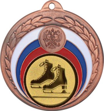 Медаль №588-196 (Фигурное катание, диаметр 50 мм (Медаль цвет бронза плюс жетон для вклейки) Место для вставок: обратная сторона диаметр 45 мм)