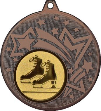 Медаль №588-27 (Фигурное катание, диаметр 45 мм (Медаль цвет бронза плюс жетон для вклейки) Место для вставок: обратная сторона диаметр 39 мм)