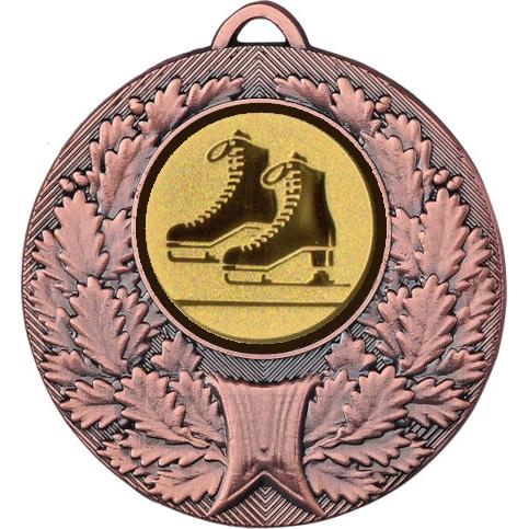 Медаль №588-192 (Фигурное катание, диаметр 50 мм (Медаль цвет бронза плюс жетон для вклейки) Место для вставок: обратная сторона диаметр 45 мм)