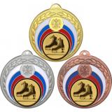 Комплект медалей №588-196 (Фигурное катание, диаметр 50 мм (Три медали плюс три жетона для вклейки) Место для вставок: обратная сторона диаметр 45 мм)