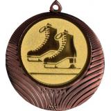 Медаль №588-1302 (Фигурное катание, диаметр 56 мм (Медаль цвет бронза плюс жетон для вклейки) Место для вставок: обратная сторона диаметр 50 мм)