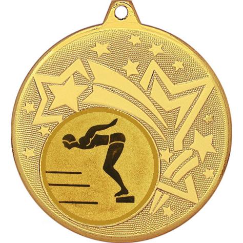 Медаль №59-1274 (Прыжки в воду, диаметр 45 мм (Медаль цвет золото плюс жетон для вклейки) Место для вставок: обратная сторона диаметр 40 мм)