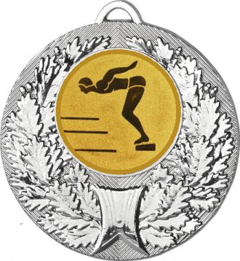 Медаль №59-192 (Прыжки в воду, диаметр 50 мм (Медаль цвет серебро плюс жетон для вклейки) Место для вставок: обратная сторона диаметр 45 мм)