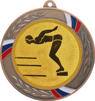 Медаль №59-1285 (Прыжки в воду, диаметр 70 мм (Медаль цвет бронза плюс жетон для вклейки) Место для вставок: обратная сторона диаметр 60 мм)