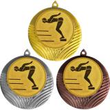 Комплект медалей №59-8 (Прыжки в воду, диаметр 70 мм (Три медали плюс три жетона для вклейки) Место для вставок: обратная сторона диаметр 64 мм)