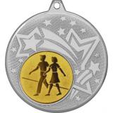 Медаль №6-1274 (Танцы, диаметр 45 мм (Медаль цвет серебро плюс жетон для вклейки) Место для вставок: обратная сторона диаметр 40 мм)