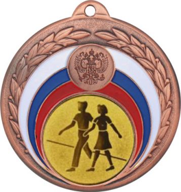 Медаль №6-196 (Танцы, диаметр 50 мм (Медаль цвет бронза плюс жетон для вклейки) Место для вставок: обратная сторона диаметр 45 мм)