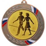 Медаль №6-1285 (Танцы, диаметр 70 мм (Медаль цвет бронза плюс жетон для вклейки) Место для вставок: обратная сторона диаметр 60 мм)