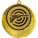 Медаль №60-8 (Стрельба, диаметр 70 мм (Медаль цвет золото плюс жетон для вклейки) Место для вставок: обратная сторона диаметр 64 мм)