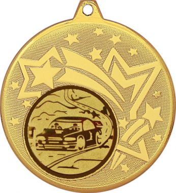 Медаль №61-27 (Автоспорт, диаметр 45 мм (Медаль цвет золото плюс жетон для вклейки) Место для вставок: обратная сторона диаметр 39 мм)