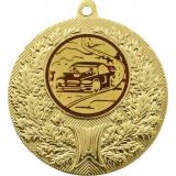 Медаль №61-192 (Автоспорт, диаметр 50 мм (Медаль цвет золото плюс жетон для вклейки) Место для вставок: обратная сторона диаметр 45 мм)