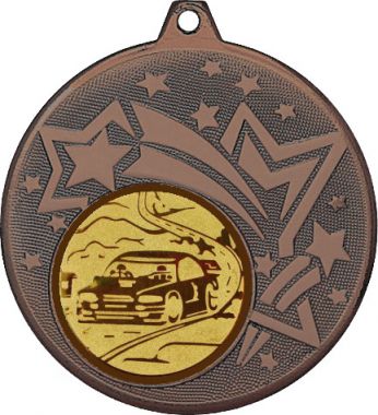 Медаль №61-27 (Автоспорт, диаметр 45 мм (Медаль цвет бронза плюс жетон для вклейки) Место для вставок: обратная сторона диаметр 39 мм)