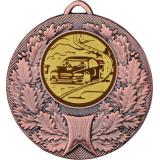 Медаль №61-192 (Автоспорт, диаметр 50 мм (Медаль цвет бронза плюс жетон для вклейки) Место для вставок: обратная сторона диаметр 45 мм)