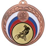 Медаль №612-196 (Велоспорт, диаметр 50 мм (Медаль цвет бронза плюс жетон для вклейки) Место для вставок: обратная сторона диаметр 45 мм)