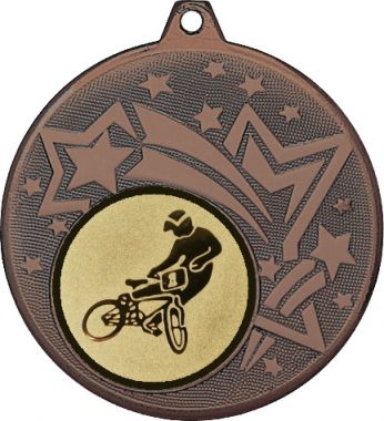 Медаль №612-1274 (Велоспорт, диаметр 45 мм (Медаль цвет бронза плюс жетон для вклейки) Место для вставок: обратная сторона диаметр 40 мм)