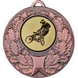 Медаль №612-192 (Велоспорт, диаметр 50 мм (Медаль цвет бронза плюс жетон для вклейки) Место для вставок: обратная сторона диаметр 45 мм)
