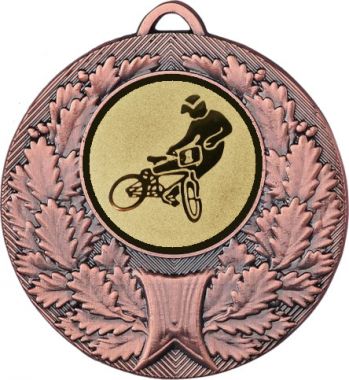 Медаль №612-192 (Велоспорт, диаметр 50 мм (Медаль цвет бронза плюс жетон для вклейки) Место для вставок: обратная сторона диаметр 45 мм)