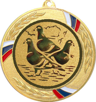 Медаль №616-1285 (Животноводство, диаметр 70 мм (Медаль цвет золото плюс жетон для вклейки) Место для вставок: обратная сторона диаметр 60 мм)