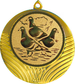 Медаль №616-8 (Животноводство, диаметр 70 мм (Медаль цвет золото плюс жетон для вклейки) Место для вставок: обратная сторона диаметр 64 мм)