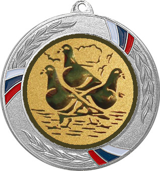 Медаль №616-1285 (Животноводство, диаметр 70 мм (Медаль цвет серебро плюс жетон для вклейки) Место для вставок: обратная сторона диаметр 60 мм)