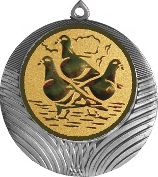 Медаль №616-8 (Животноводство, диаметр 70 мм (Медаль цвет серебро плюс жетон для вклейки) Место для вставок: обратная сторона диаметр 64 мм)