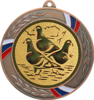Медаль №616-1285 (Животноводство, диаметр 70 мм (Медаль цвет бронза плюс жетон для вклейки) Место для вставок: обратная сторона диаметр 60 мм)