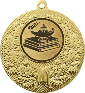 Медаль №619-192 (Образование, диаметр 50 мм (Медаль цвет золото плюс жетон для вклейки) Место для вставок: обратная сторона диаметр 45 мм)