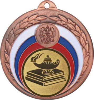 Медаль №619-196 (Образование, диаметр 50 мм (Медаль цвет бронза плюс жетон для вклейки) Место для вставок: обратная сторона диаметр 45 мм)
