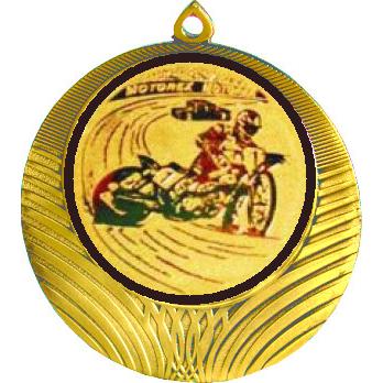 Медаль №625-1302 (Автоспорт, диаметр 56 мм (Медаль цвет золото плюс жетон для вклейки) Место для вставок: обратная сторона диаметр 50 мм)