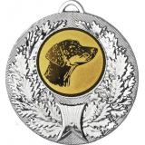 Медаль №626-192 (Собаководство, диаметр 50 мм (Медаль цвет серебро плюс жетон для вклейки) Место для вставок: обратная сторона диаметр 45 мм)