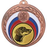 Медаль №626-196 (Собаководство, диаметр 50 мм (Медаль цвет бронза плюс жетон для вклейки) Место для вставок: обратная сторона диаметр 45 мм)